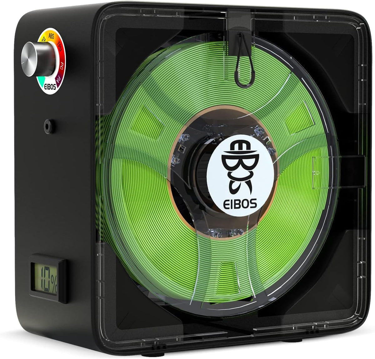 3D Printer Filament Dryer with Fan, Adjustable Temperature, Humidity Control & Spool Holder D92017