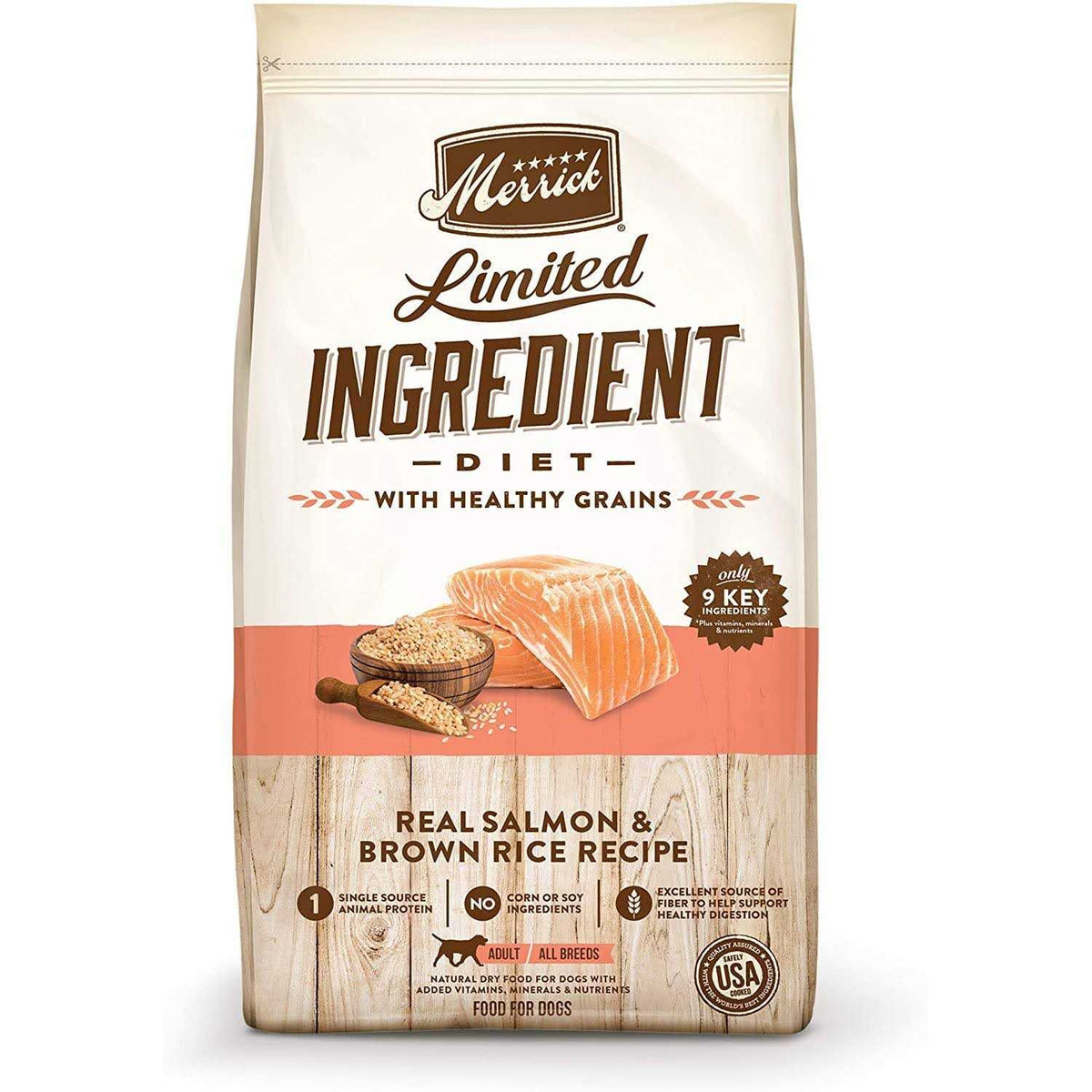 Limited Ingredient Diet Real Salmon & Brown Rice Recipe Dry Dog Food X436