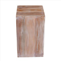 White Square Wooden End Table Z524545
