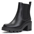 Black Chunky Platform Chelsea Boots T225
