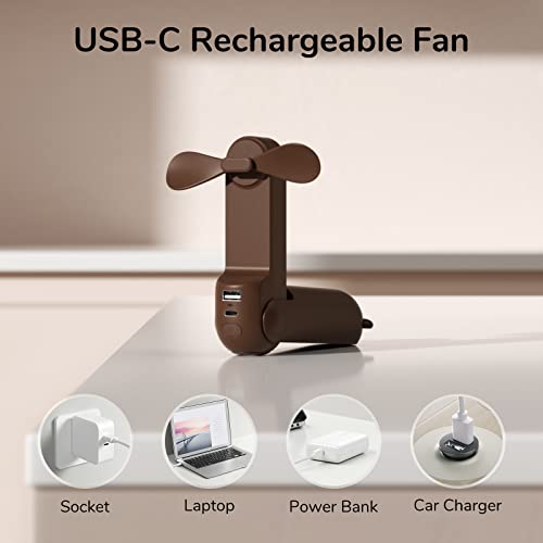 Handheld Mini Fan 3 IN 1 USB Rechargeable Pocket Fan Pink A22177