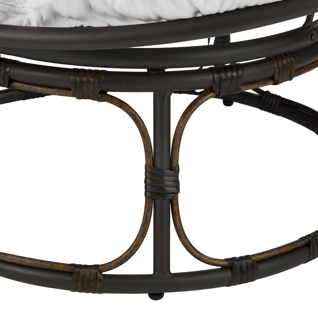 Navy Fabric Papasan Chair P429383