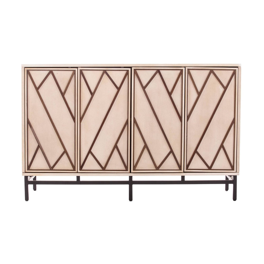 Antique Cream/Black Art Deco Buffet Y734118
