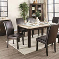 White Dark Walnut Dining Table V886965
