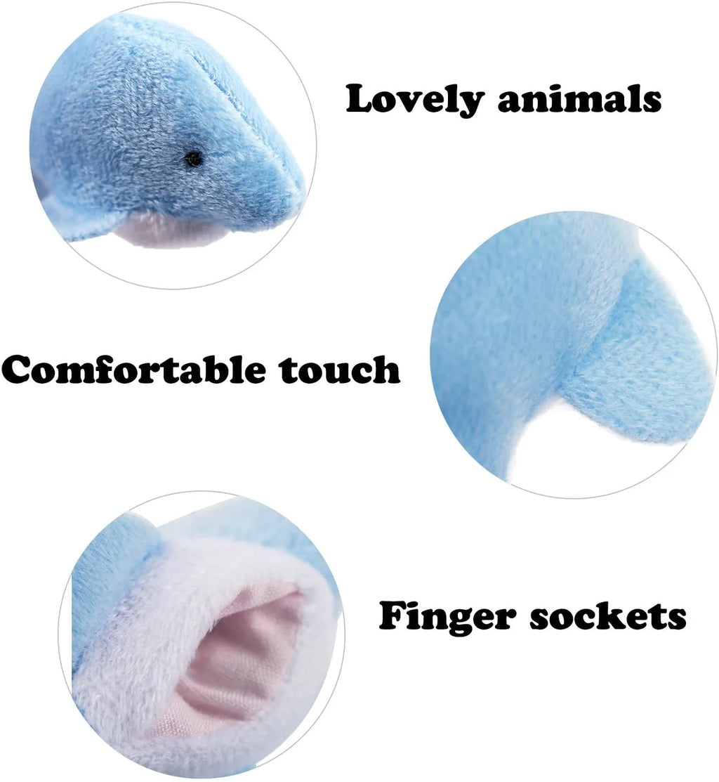 20 PCS Soft Velvet Animal Finger Puppets Toys V952