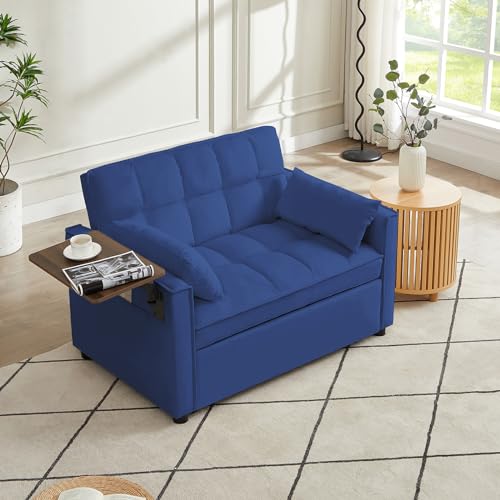 Beige Velvet 3 in 1 Sleeper Sofa Bed F406