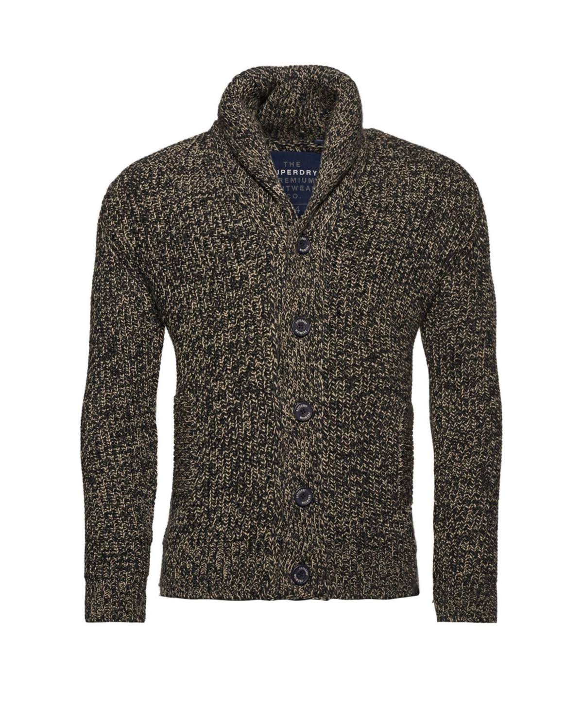 Grey Shawl Cardigan J676