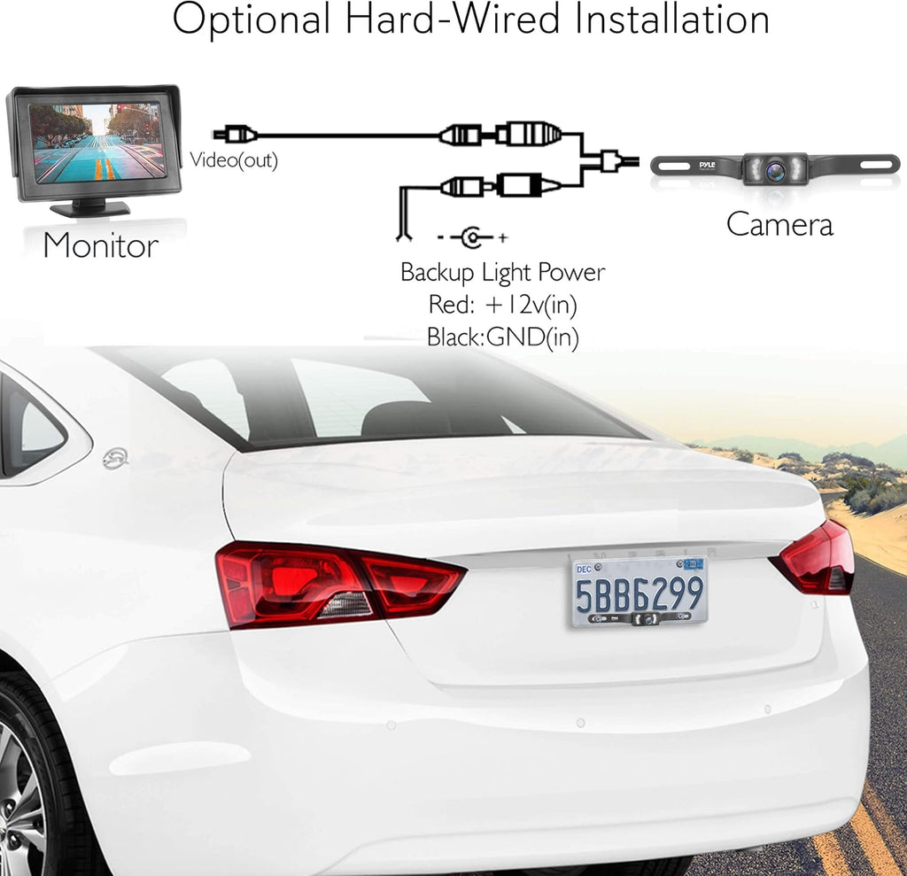 Waterproof Wireless Rear View Camera with 4.3” Color LCD Display S38920
