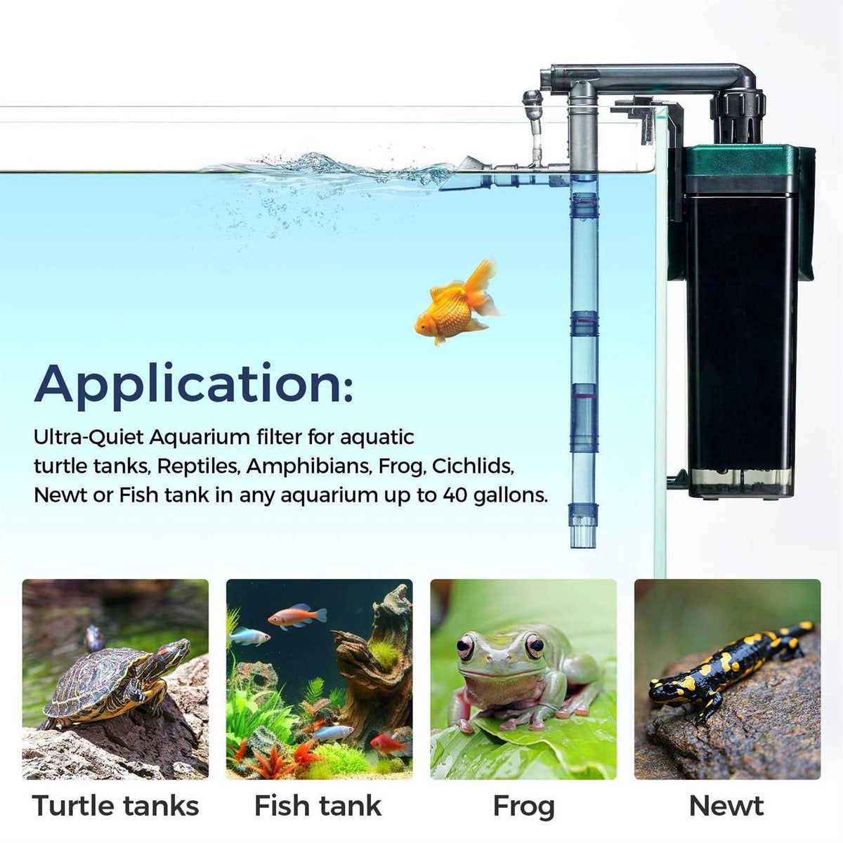 180GPH Hand on Filter for Aquariums N235536