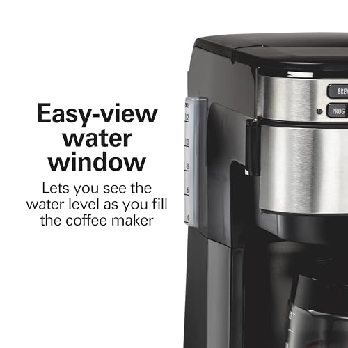 12 Cups Black Programmable Drip Coffee Maker F10967
