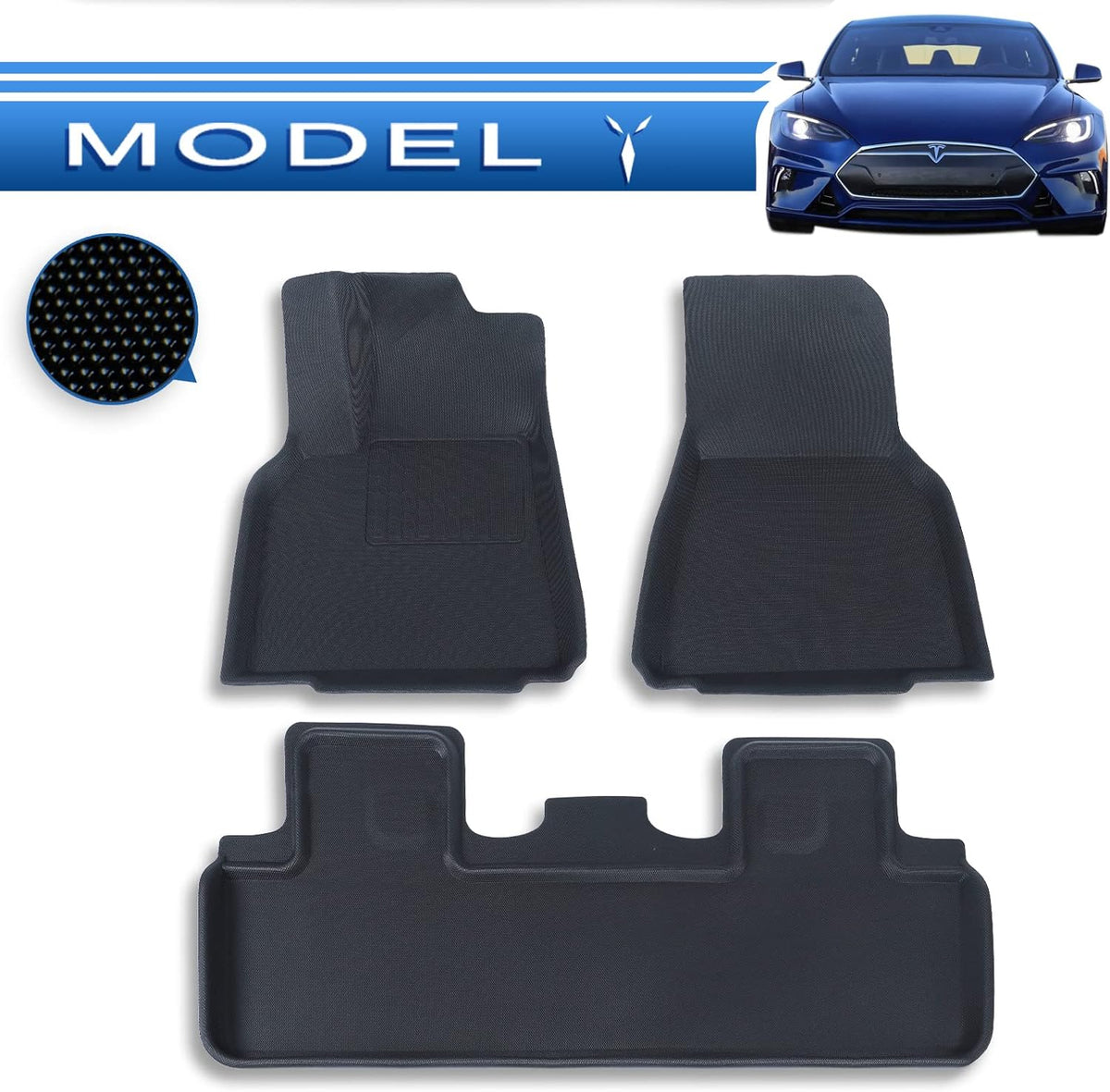 6Pcs Full Set All Weather Waterproof Car Floor Liners Z269