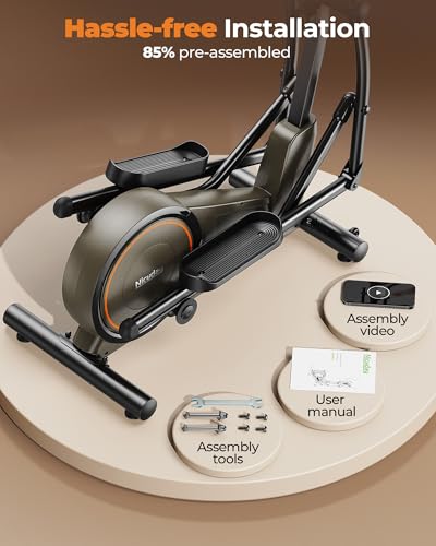Elliptical Exercise Machine 20IN Stride 16 Resistance Levels Z162361