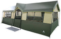 12 Person 3-Room Cabin Tent, Green F705447