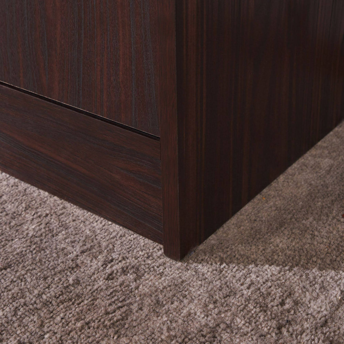 2-Piece Coffee Brown Desk and Bookcase V764