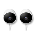 Google Nest Cam Outdoor 2-Pack Weatherproof Surveillance Camera with Night Vision X82284
