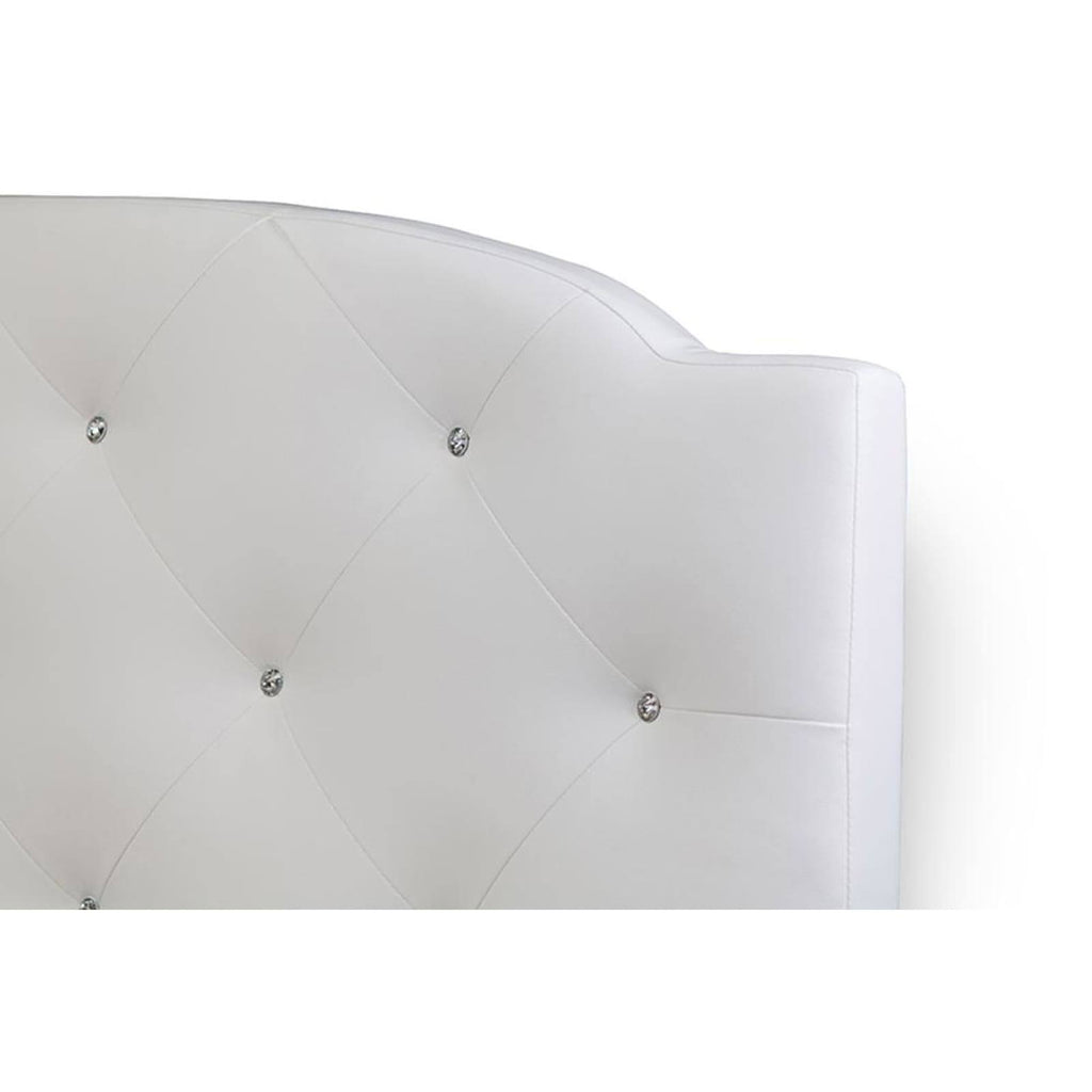 White Full Wood Bed L12794