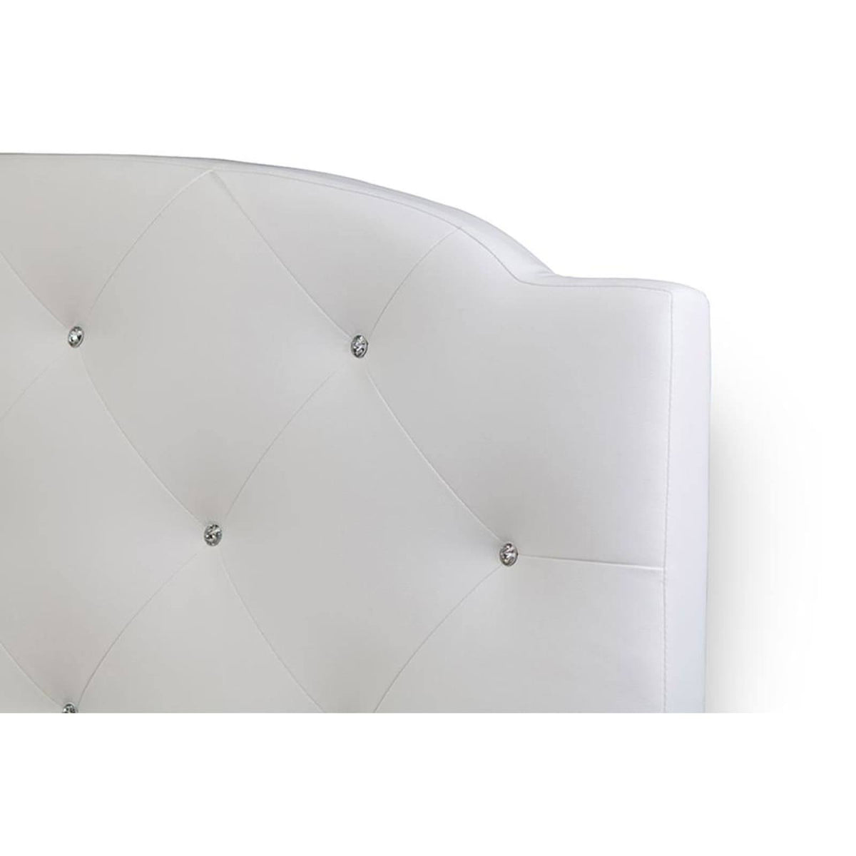 White Full Wood Bed L12794