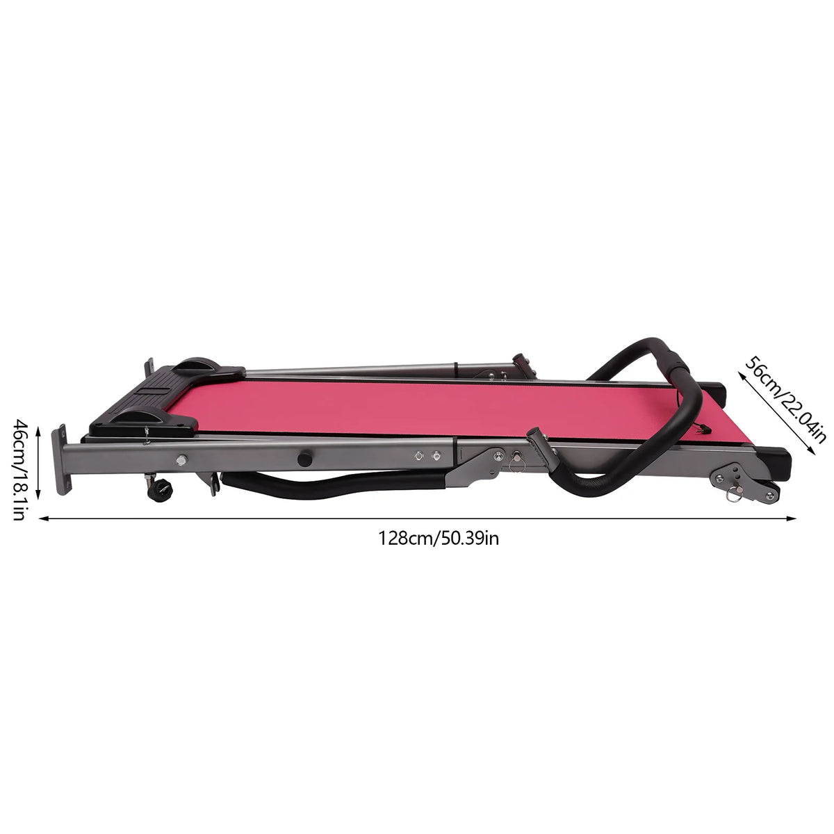 Pink Incline Folding Treadmill Q599