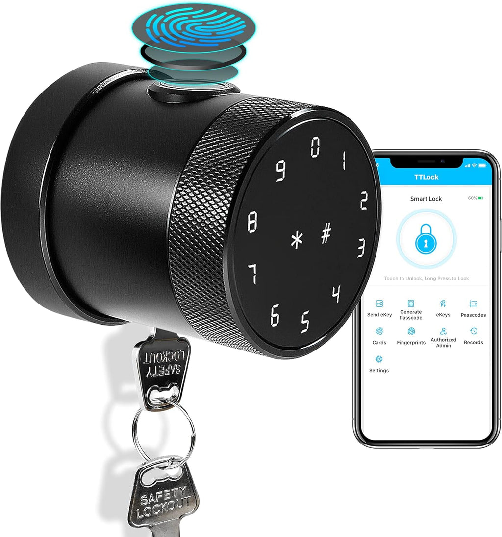 Smart Lock Fingerprint Electronic Door Lock with Bluetooth App Control S948266
