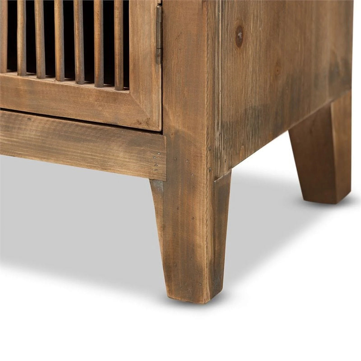 Medium Oak 2-Door Wood Storage Cabinet G791