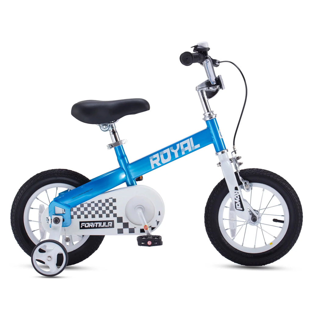 Blue Kids Bike with Training Wheels & Coaster Brake D723209