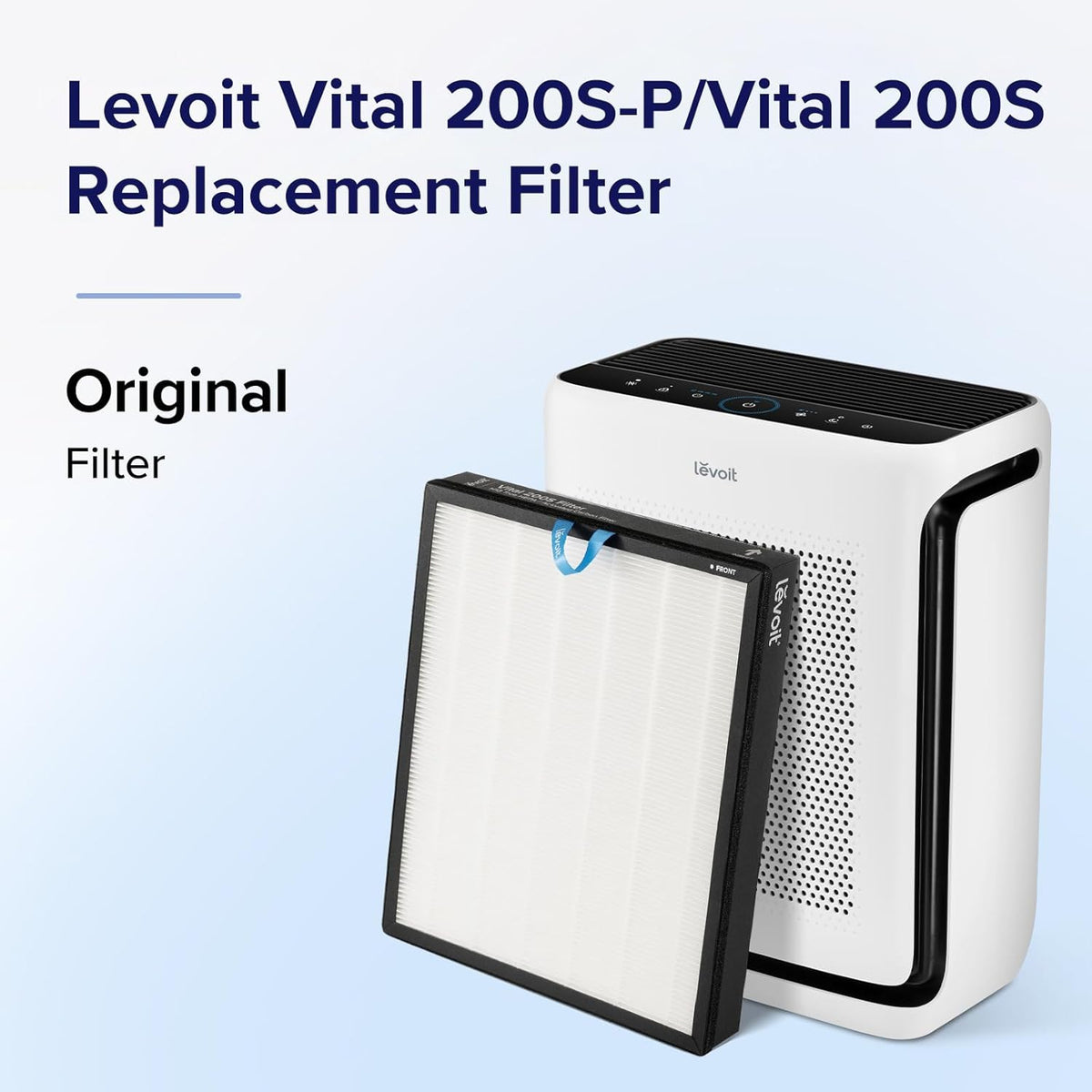 White Air Purifier Replacement Filters, 2 Pack F219176