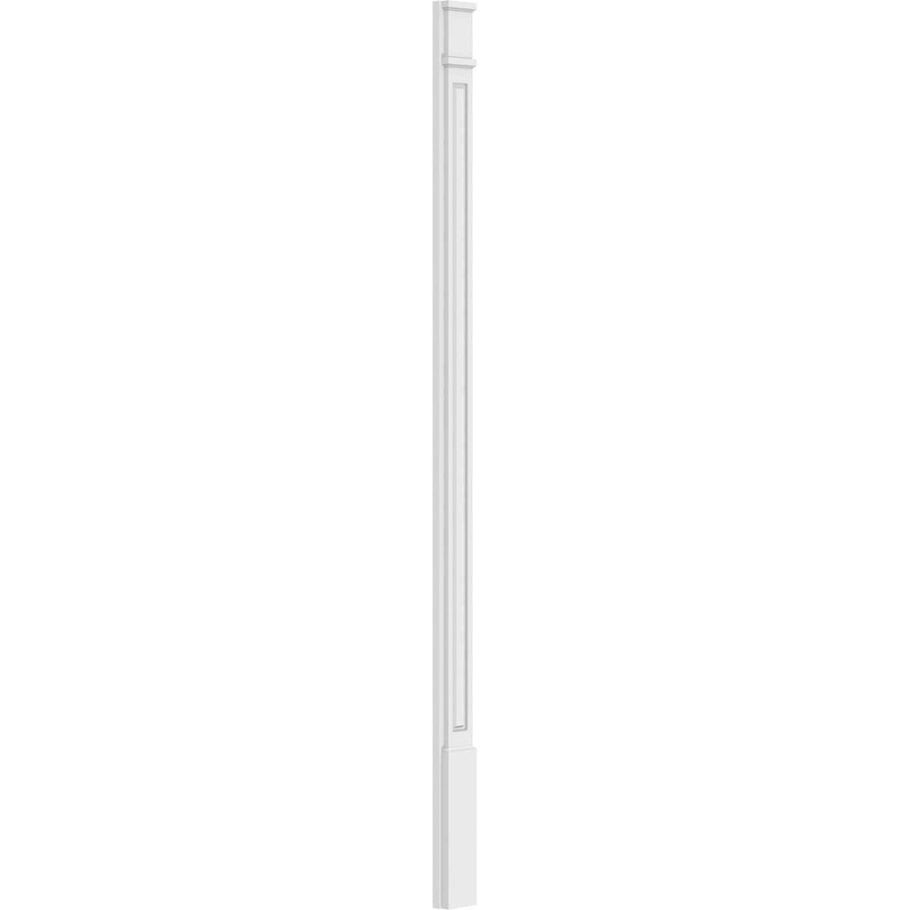 Raised Panel PVC Pilaster with Decorative Capital & Base (Pair) F605