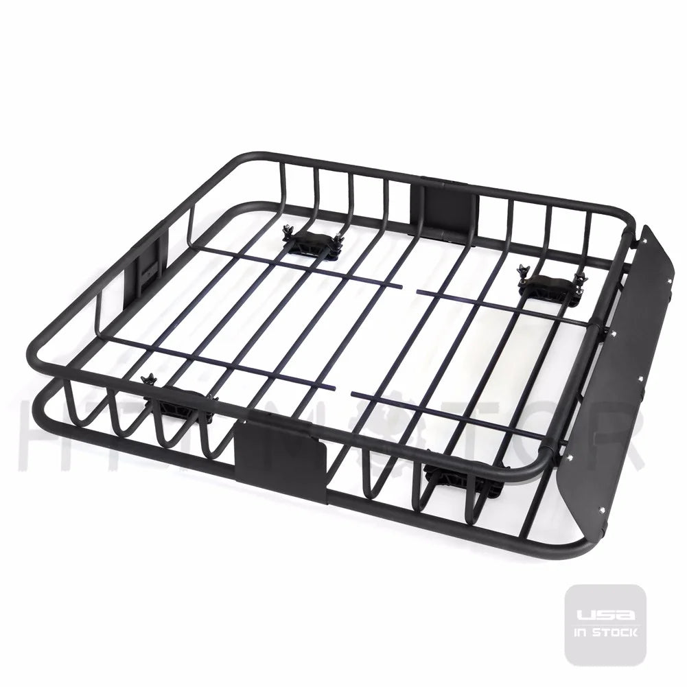 Black Universal Roof Rack Cargo Basket L924269