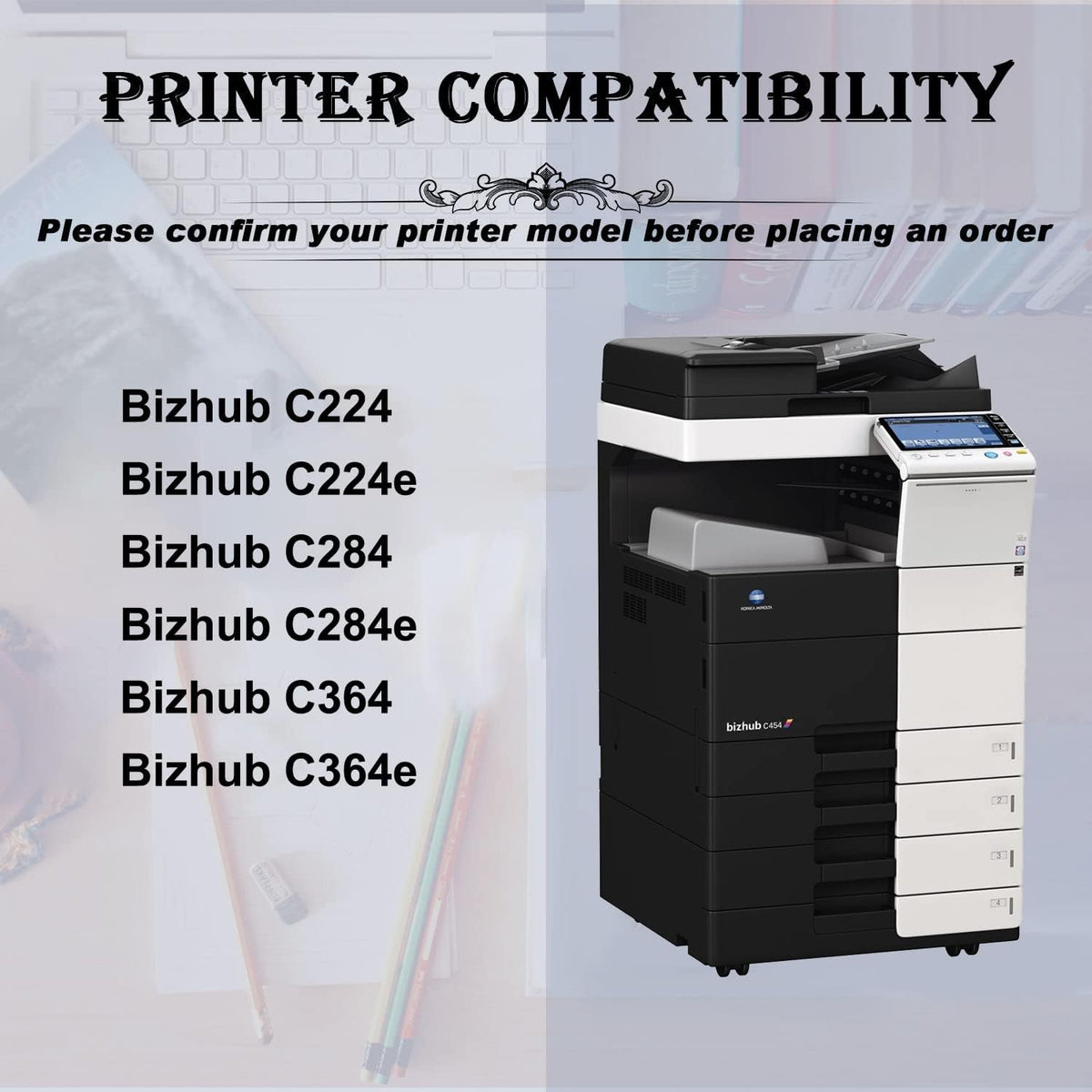 Compatible Toner Cartridge Replacement 4 Pack K2396