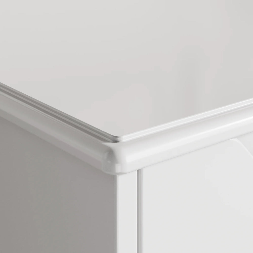 White 5 Drawer Wood Dresser V402