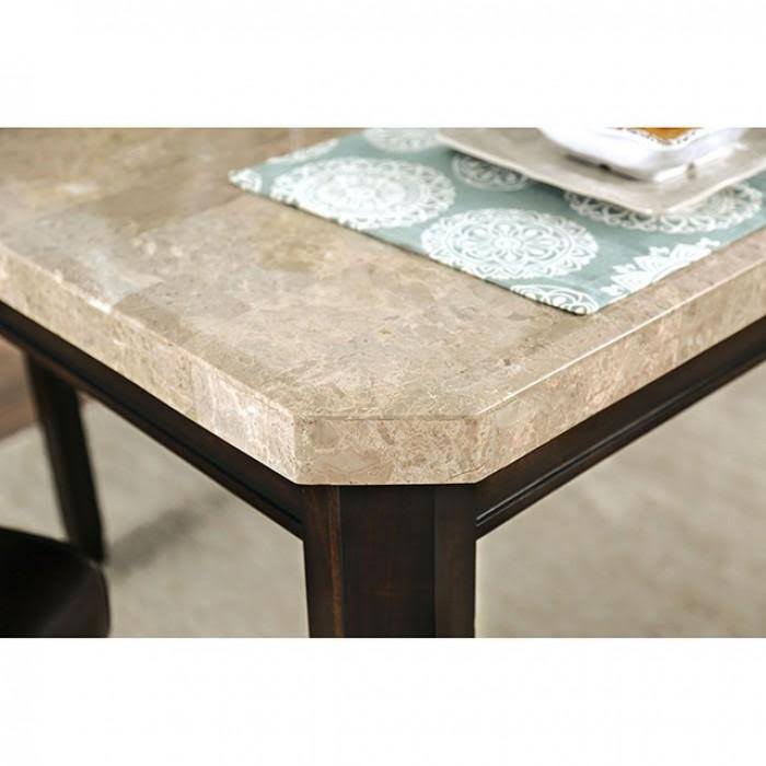 White Dark Walnut Dining Table V886965