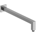 16x22 Wall Mount Shower Arm with Square Escutcheon Brushed Chrome Z213