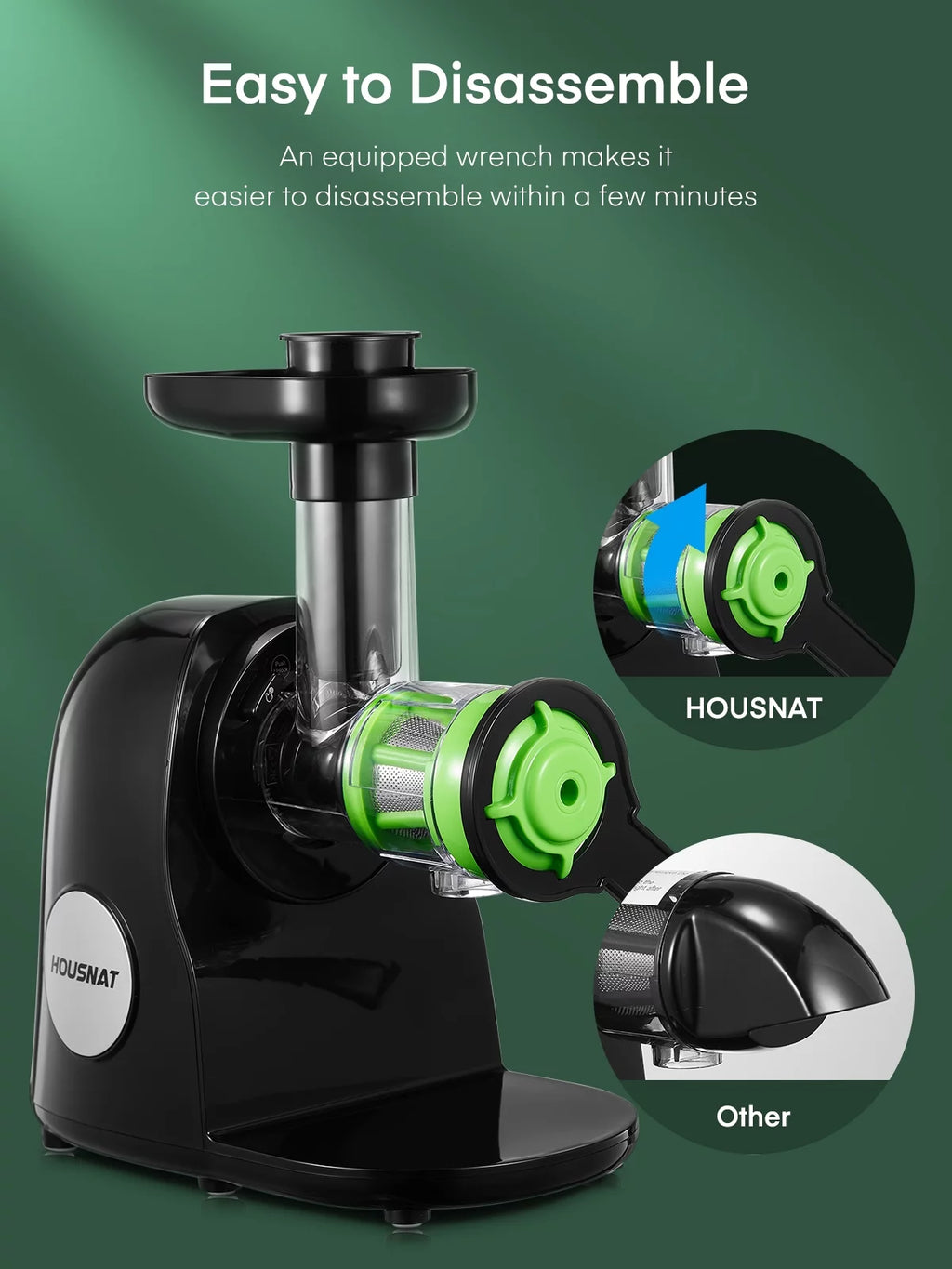 Slow Masticating Juicer Extractor D403