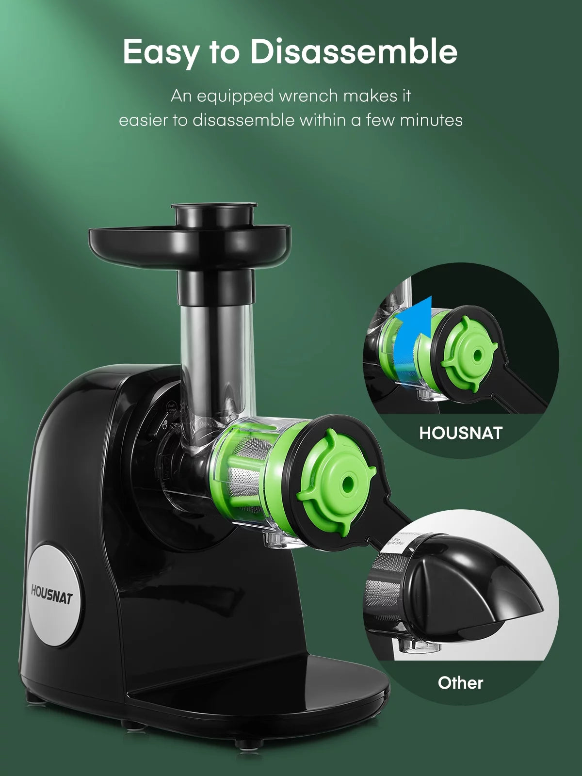 Slow Masticating Juicer Extractor D403