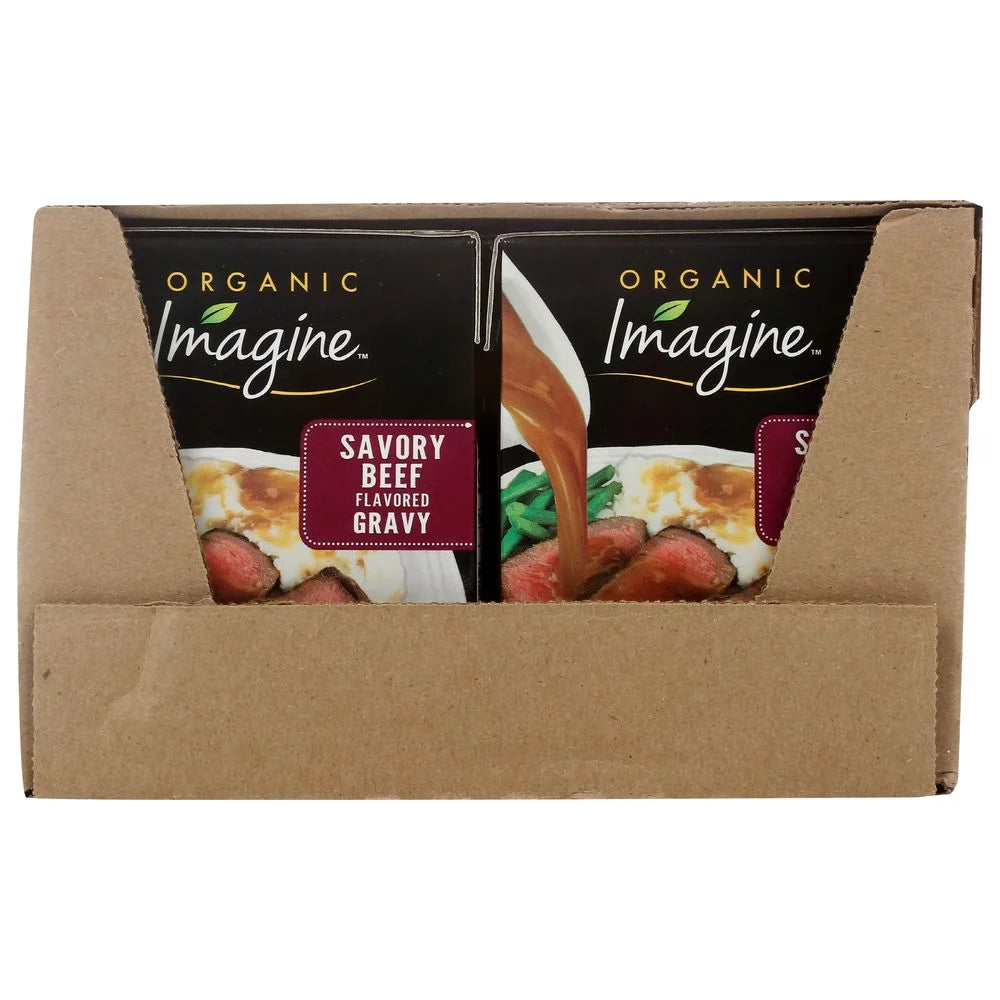 Organic Savory Beef Flavored Gravy, 13.5 Fluid Ounce D424