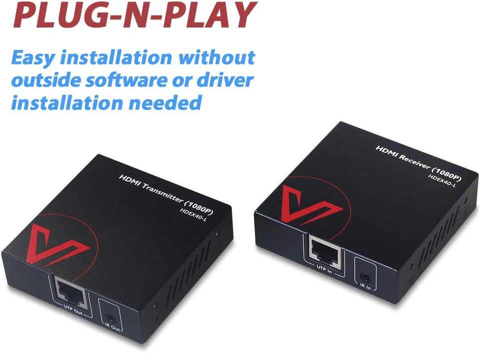 HDMI Extender Over Cat5e/6a/7 with IR Remote Control C1160