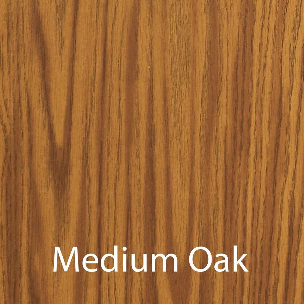 Medium Oak Gray Rectangular Desk with Casters N439