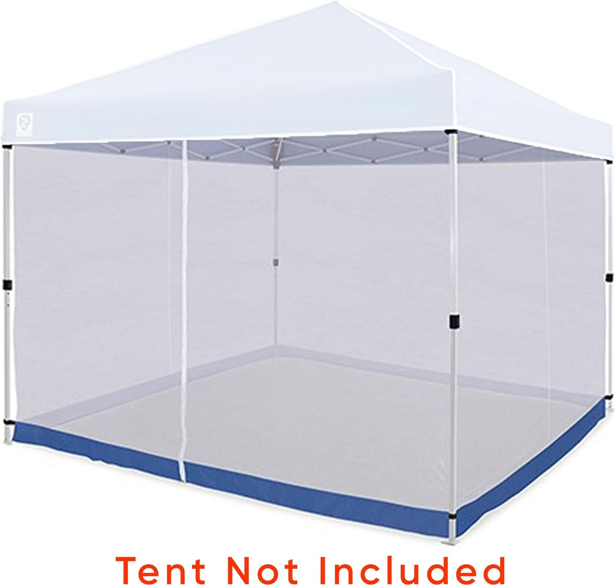 White 10 x 10 Foot Straight Leg Screen Room Mesh Canopy Tent Attachment F288