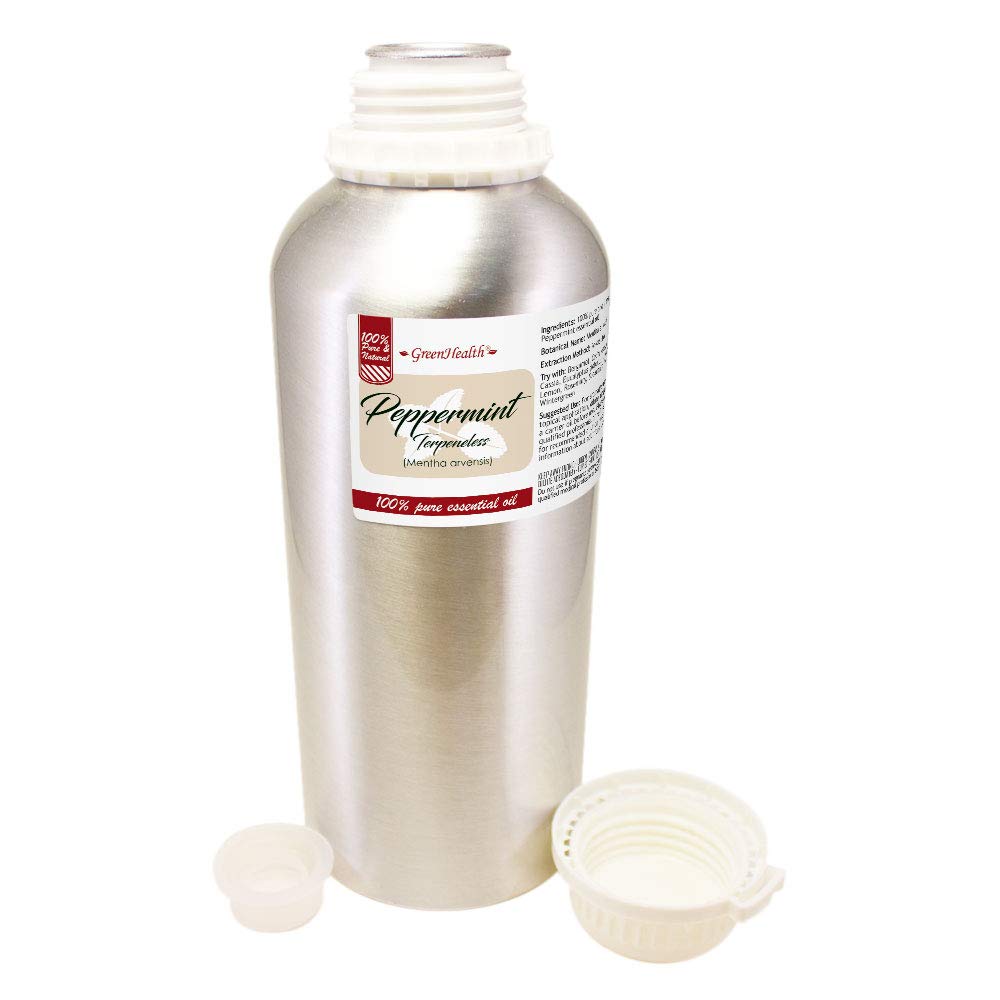 32 fl oz Peppermint Essential Oil 100% Pure Aluminum Bottle K31191