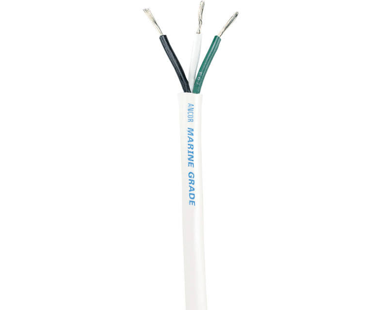 White 12/3 AWG Round Triplex Cable 100 P630