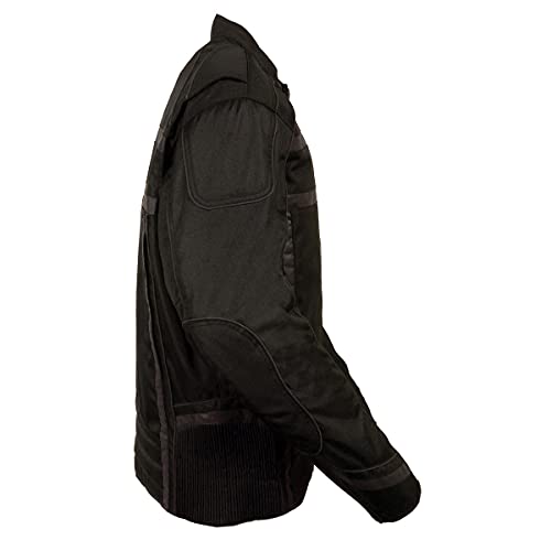 Milwaukee Leather Men's Armored Textile Motorcycle Rider Jacket I85479