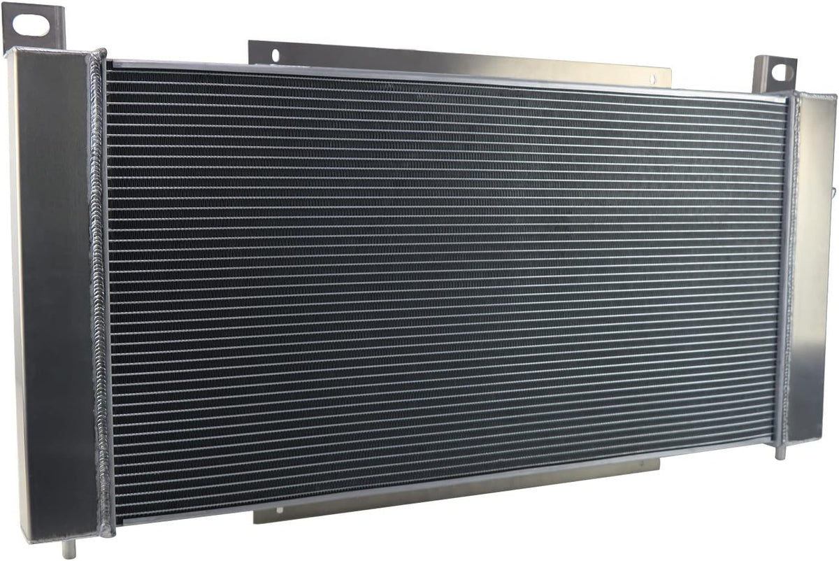 3 Row Aluminum Radiator with Electric Fan Shroud Kit J195