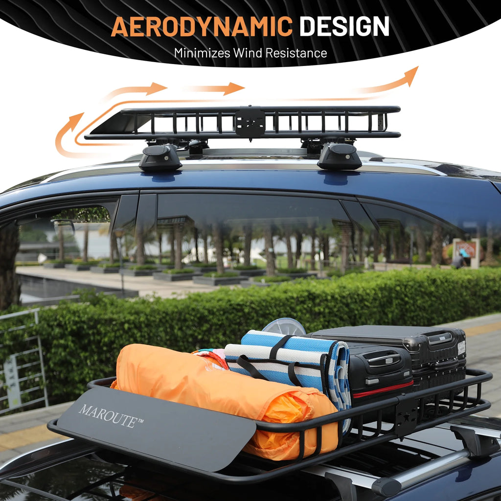 Roof Rack Carrier Basket Universal 51" X 36" X 5" Rooftop Cargo Carrier Basket T16474