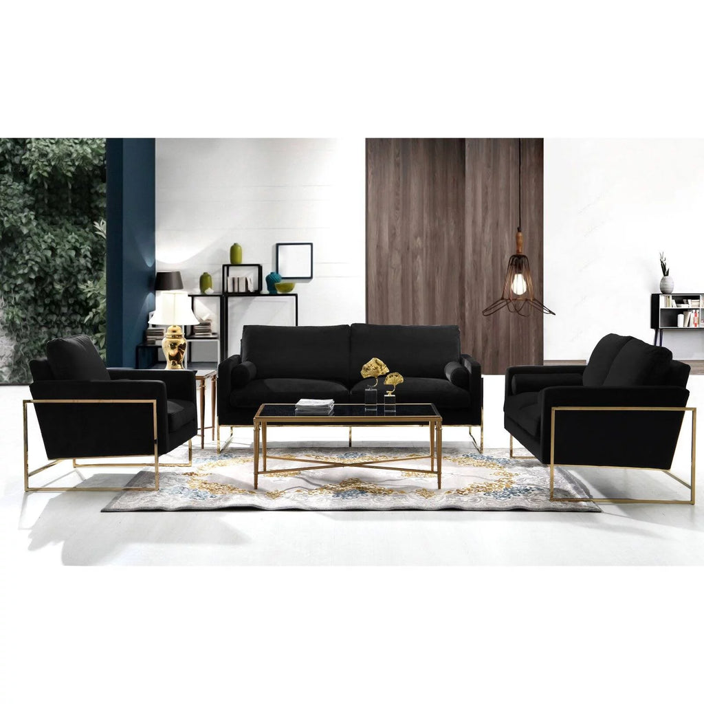 Navy Velvet Loveseat P265