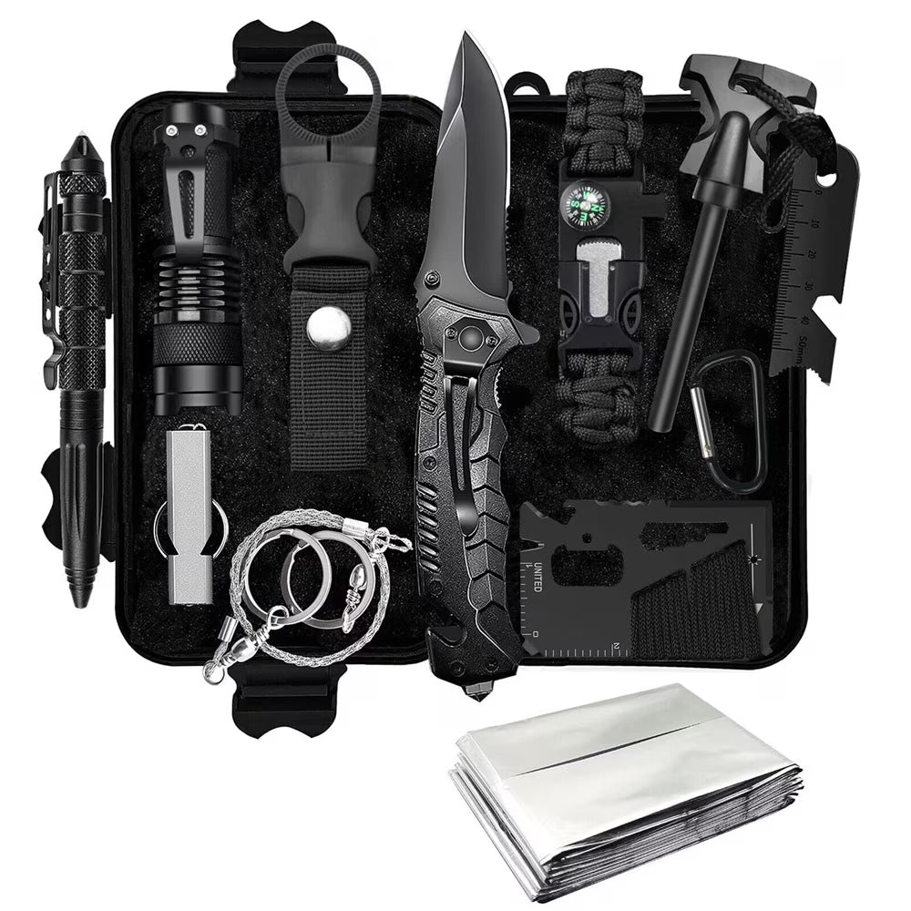 12-in-1 Survival Kit Outdoor Camping Gear I166