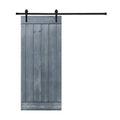 Gray Finish Barn Door with Hardware Kit T83933