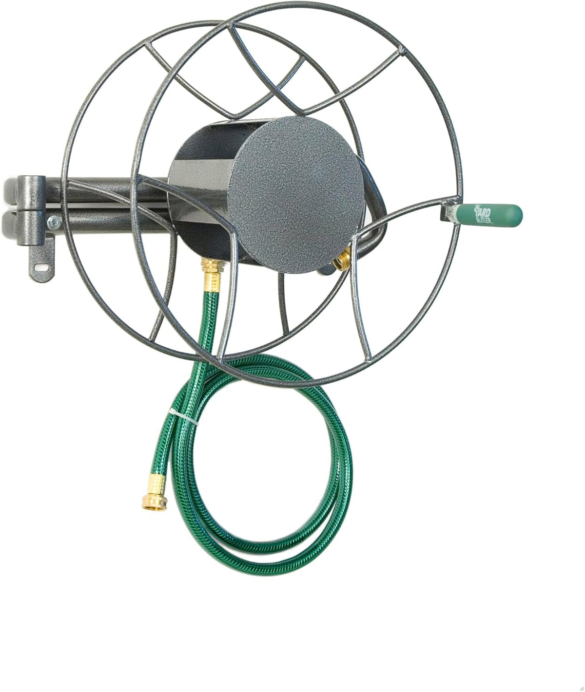 Swivel Hose Reel Wall Mounted Heavy Duty Metal Garden Hose Holder O537865
