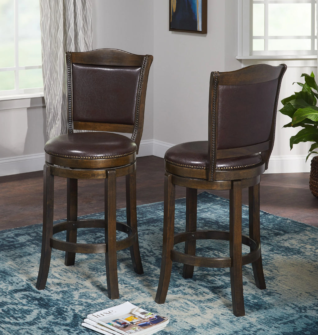 Brown 30" Set of 2 Barstools X66342