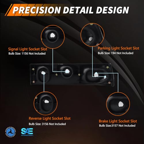 Smoked Lens Tail Light with Housing H17404