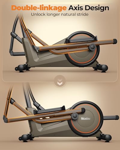 Elliptical Exercise Machine 20IN Stride 16 Resistance Levels Z162361